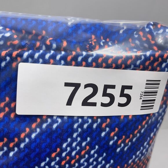 Nike Pro Dri-FIT Top Women Medium Blue Fair Isle‎ Print Long Sleeve Funnel Neck - Picture 10 of 10